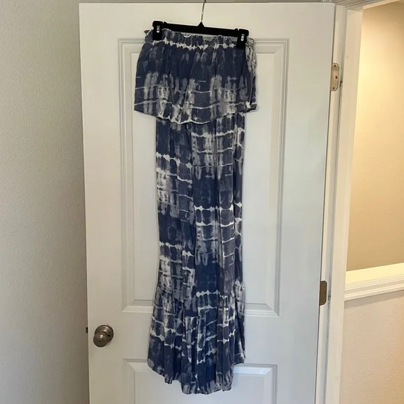 Strapless blue tie dye jump suit! - Picture 1 of 3